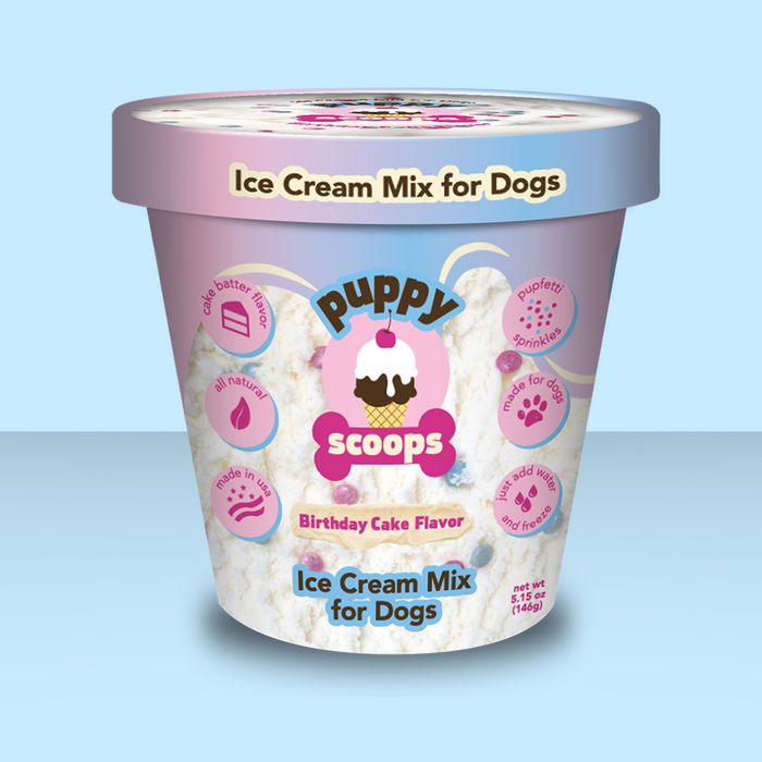 Puppy Scoops Ice Cream Mix Birthday Cake