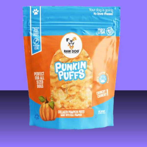 Raw Dog Collagen Puffs Pumpkin Flavor 2.5oz