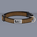RC Pet Clip Collar Houndstooth Toffee S