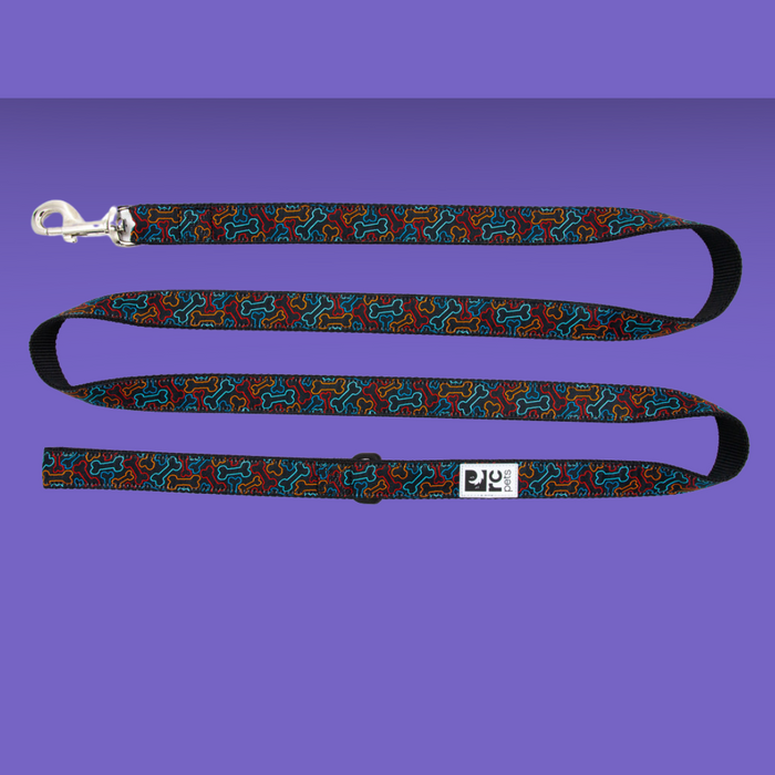 RC Pet Leash 1" Bones 6'
