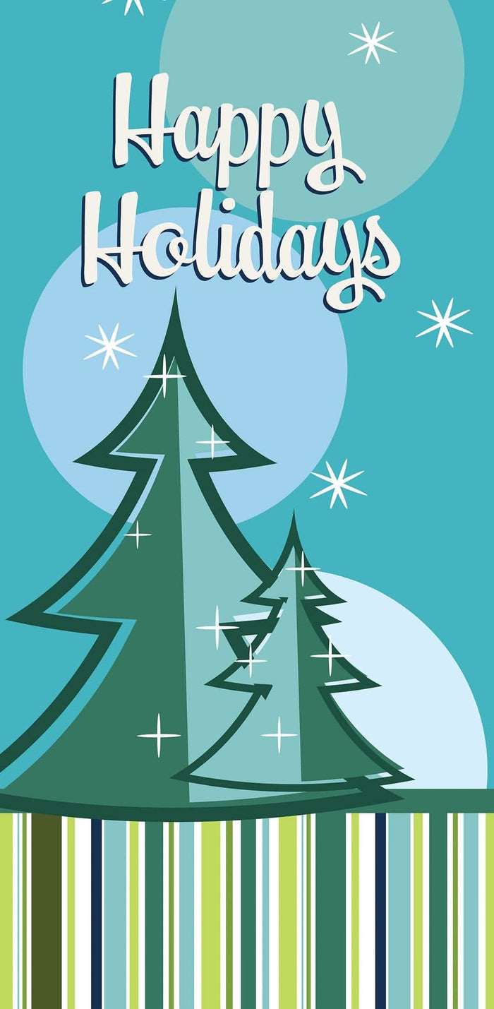 Retro Trees Single Vinyl Banner Dekra-Lite
