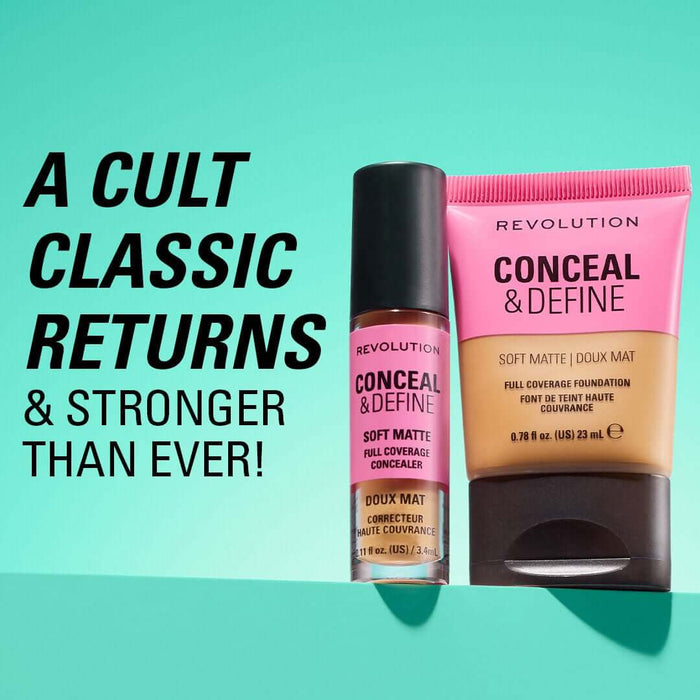 Revolution Conceal And Define Full Coverage Concealer C7NC 3.4ml