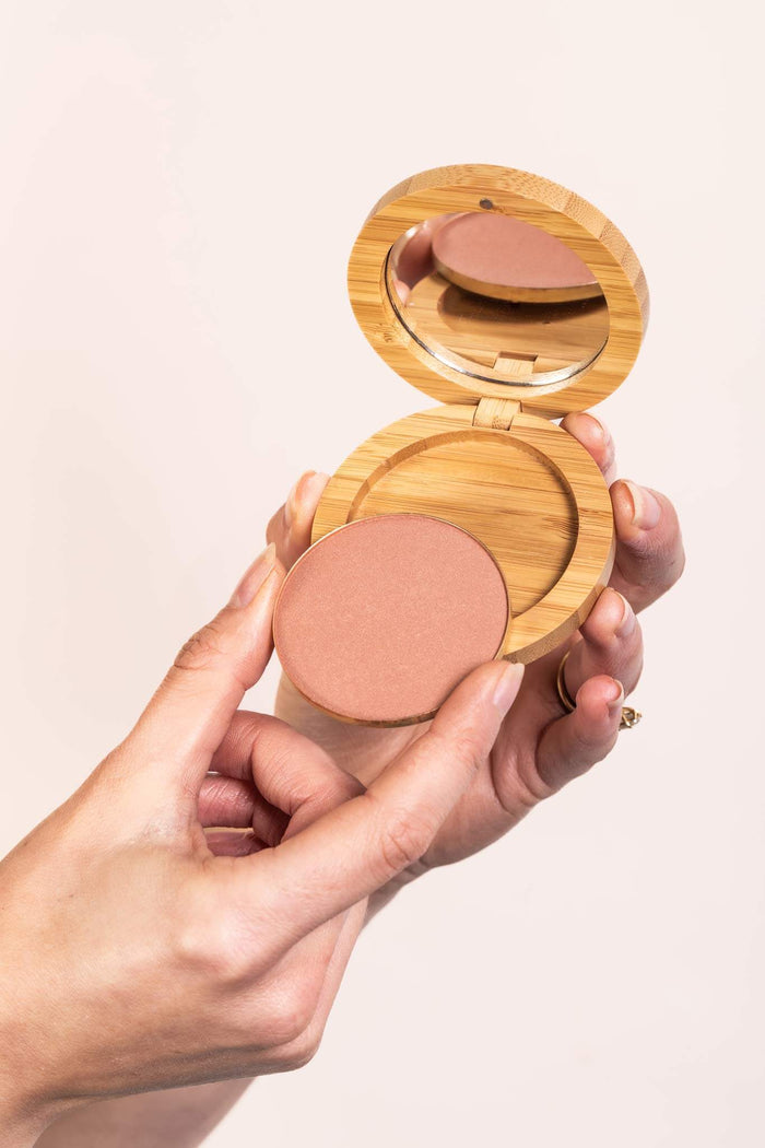 Round Individual Bamboo Compact - Scoop Whole Beauty -
