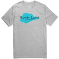 Rush Lake Map Unisex Tee BLK Art