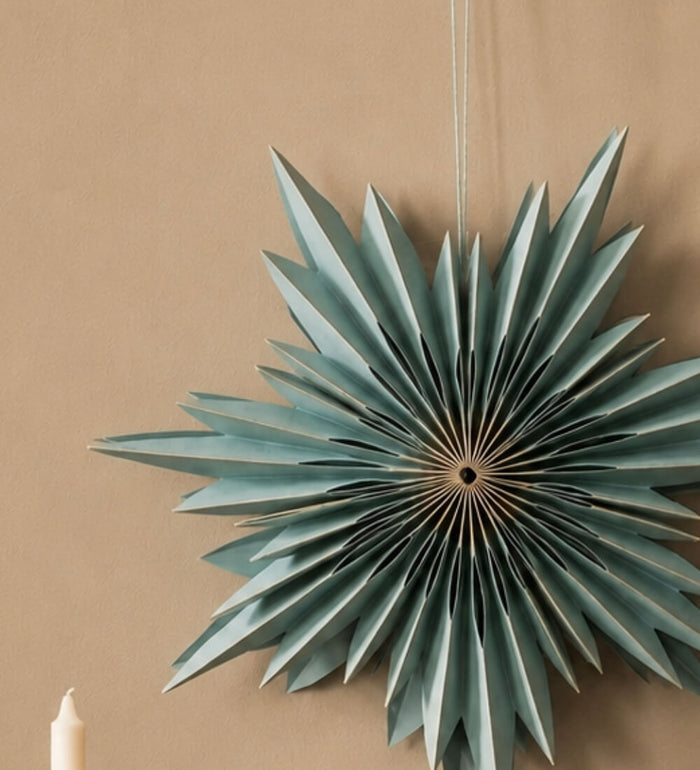 Sage paper snowflake