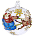 Santa Glass Ball Ornament
