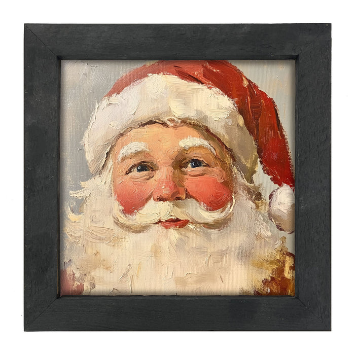 Santa Serenely Smiling - Framed Art