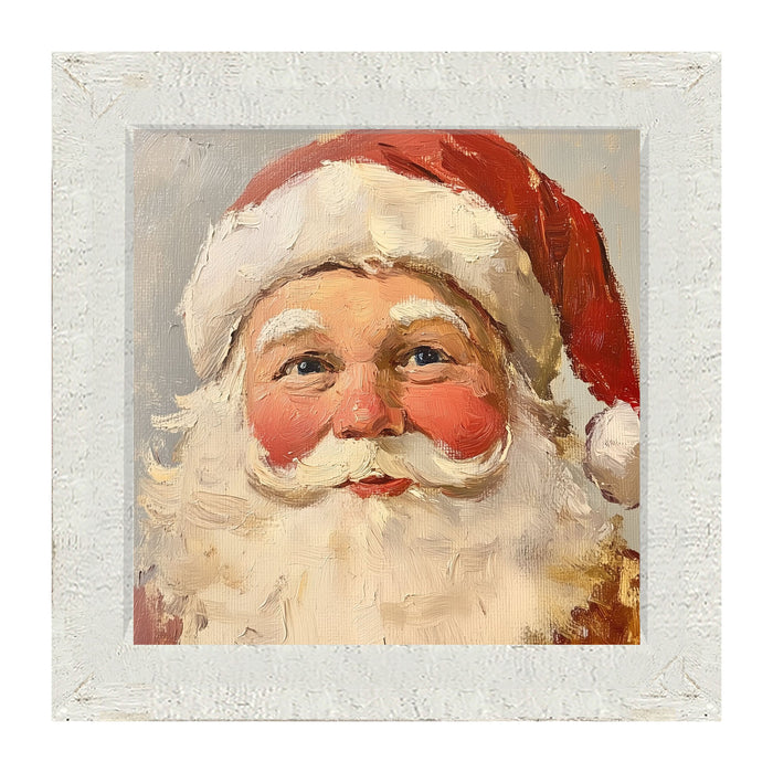 Santa Serenely Smiling - Framed Art
