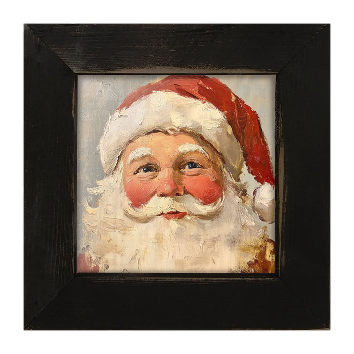 Santa Serenely Smiling - Framed Art