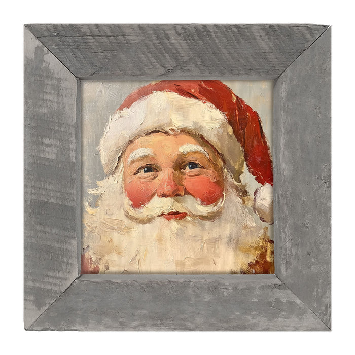 Santa Serenely Smiling - Framed Art