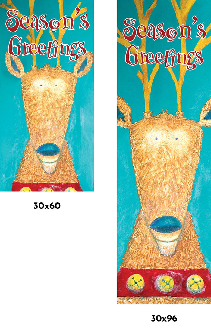 Santa's Friend Single Vinyl Banner Dekra-Lite