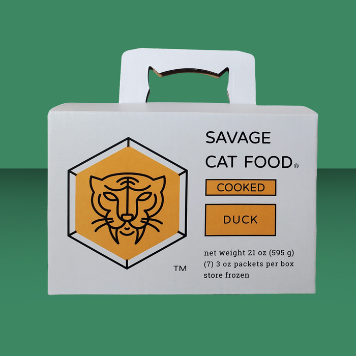 Savage Cat Gently Cooked Duck Box 21oz