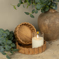 Scalloped Wood Tray