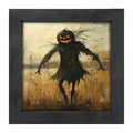 Scary Scarecrow in Field - Framed Art