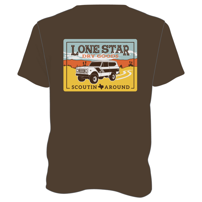 Scoutin' Around 2.0 T-Shirt- Heather Brown
