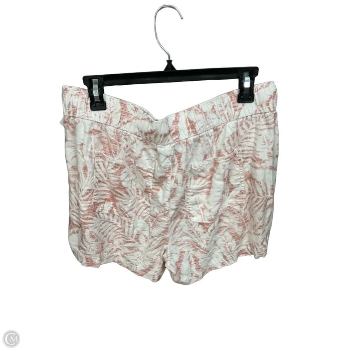 Shorts By Clothes Mentor In Pink & White, Size: 12