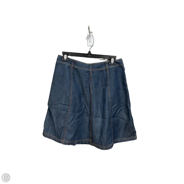Skirt Mini & Short By Loft In Blue Denim, Size: 6
