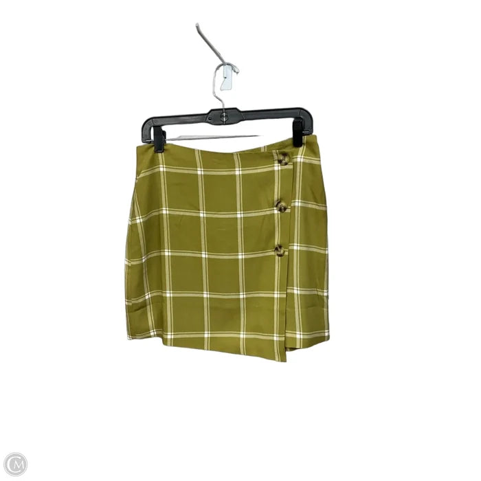 Skirt Mini & Short By Modcloth In Plaid Pattern, Size: 8