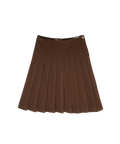 skirt pleated - chocolate