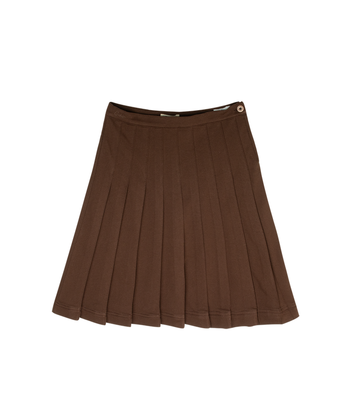 skirt pleated - chocolate