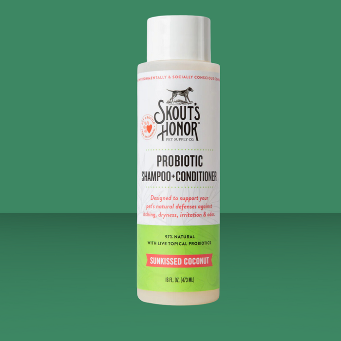 Skout's Honor Probiotic Shampoo & Conditioner Sunkissed Coconut 16oz