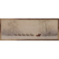 Sleigh Across Winter Meadow