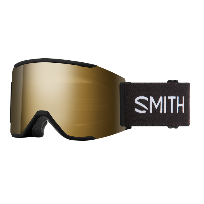Smith Squad MAG Low Bridge Fit - Black | ChromaPop Pro Photochromic Gold Mirror