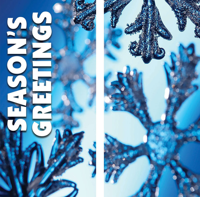 Snowfall Blue Double Vinyl Banner Set Dekra-Lite