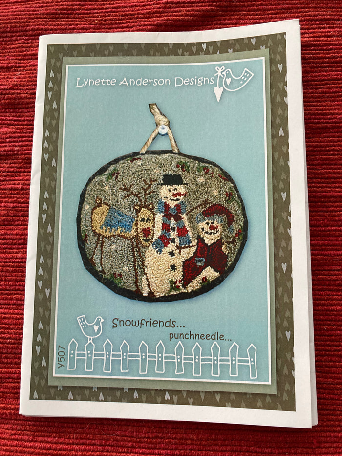 Snowfriends Punch Needle Pattern Front by Lynette Anderson