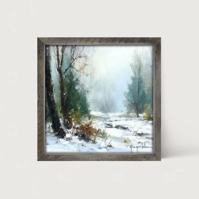 Snowy Forest - Framed Art
