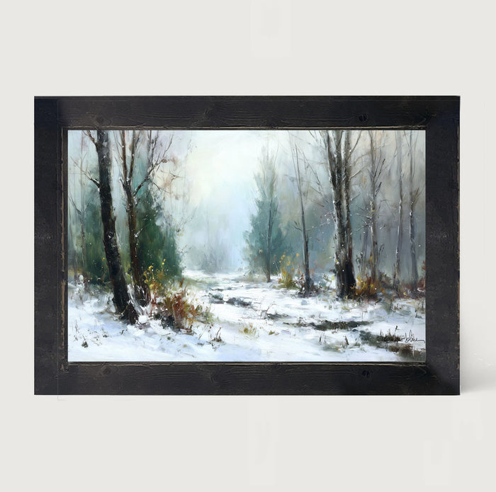 Snowy Forest - Framed Art