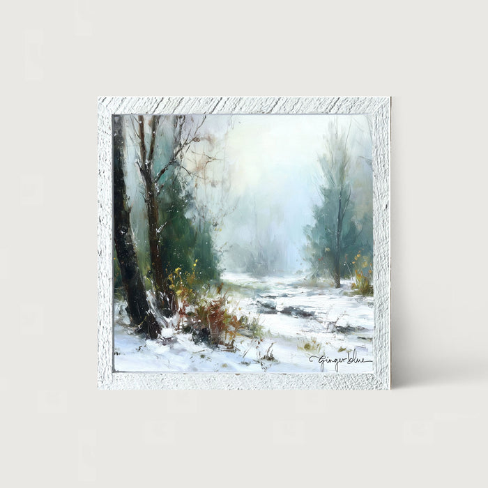 Snowy Forest - Framed Art