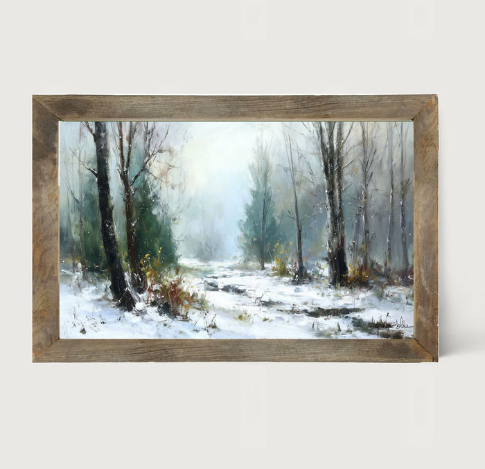 Snowy Forest - Framed Art