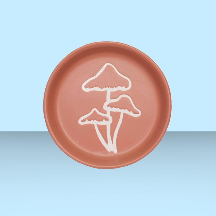 Speckle and Spot Mini Pet Bowl Mushroom