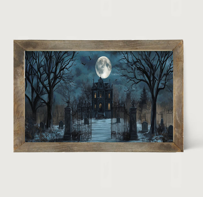 Spooky Manor - Framed Art