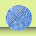 Spot N Knot Lick Mat Sky Blue