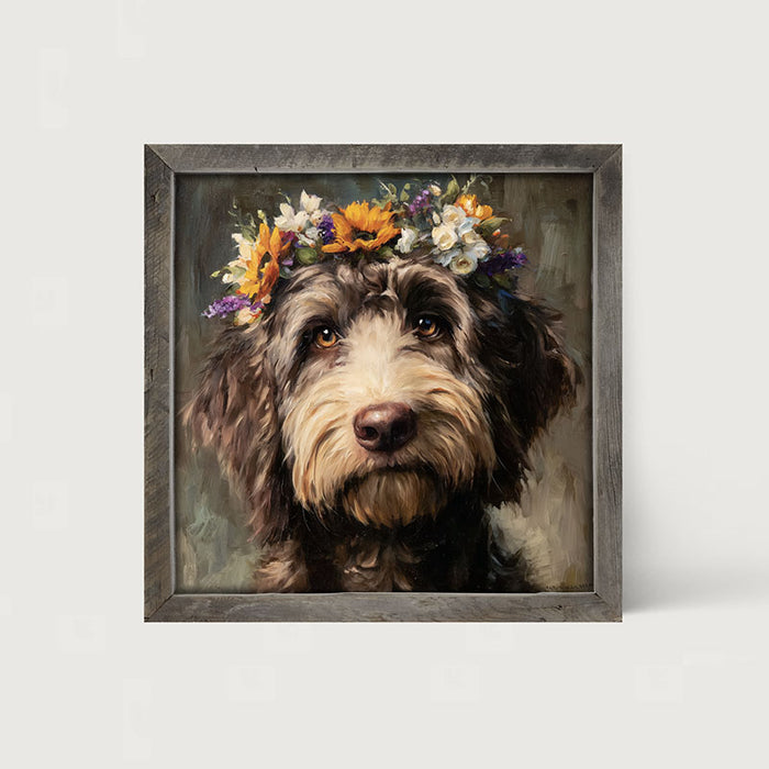 Spring Season Black Labradoodle