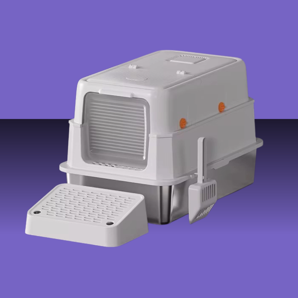 Stainless Steel Covered Litter Box