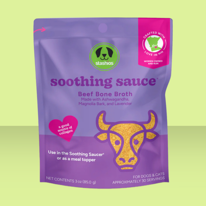 Stashios Soothing Sauce Beef Bone Broth 3oz