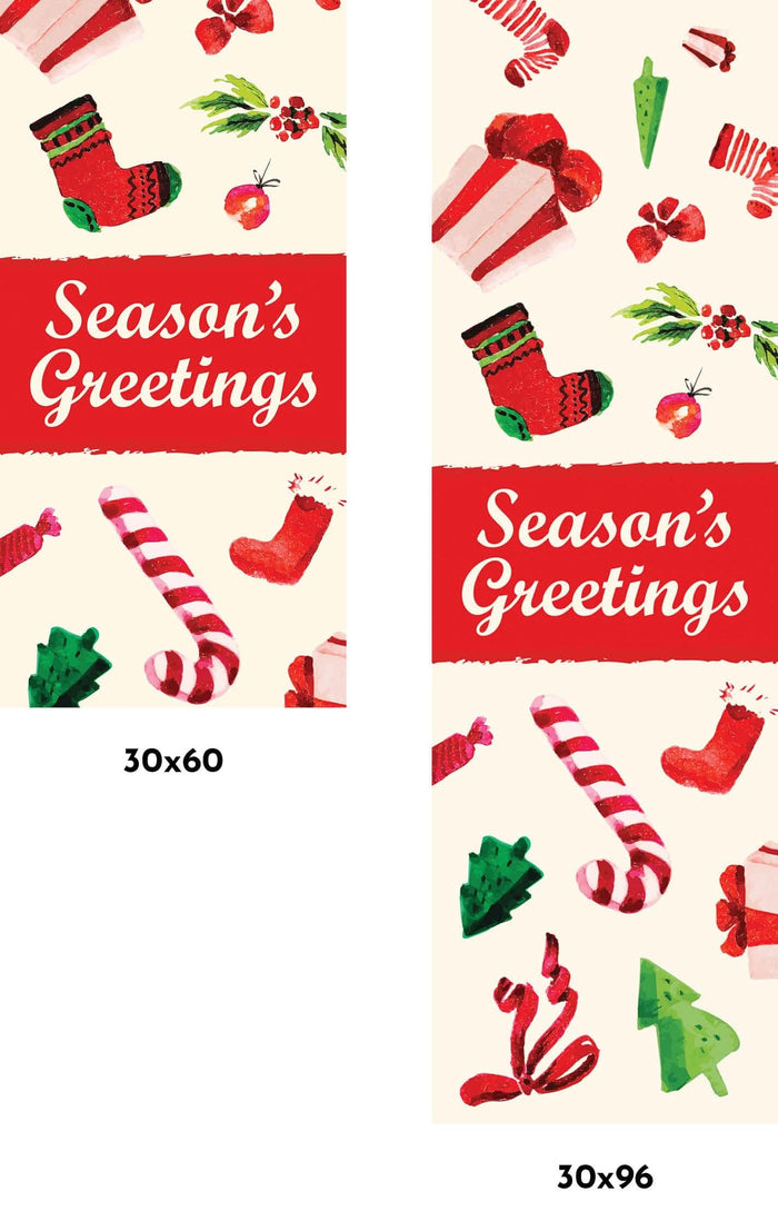 Stocking & Gifts Single Vinyl Banner Dekra-Lite