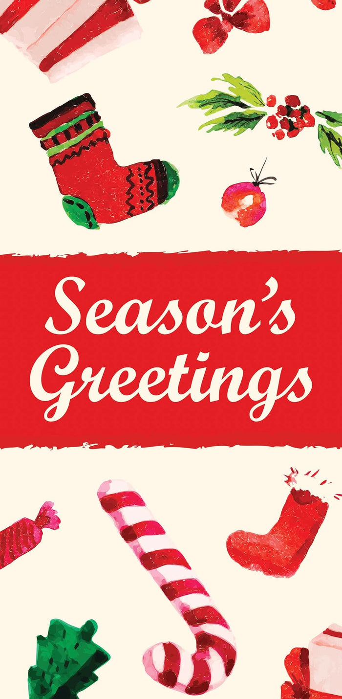 Stocking & Gifts Single Vinyl Banner Dekra-Lite