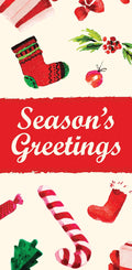 Stocking & Gifts Single Vinyl Banner Dekra-Lite