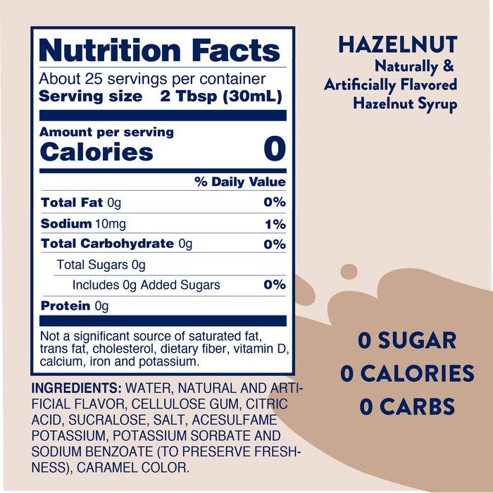 Sugar Free Hazelnut Syrup