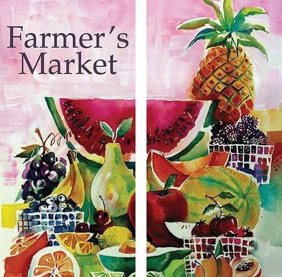 Summer Fruit Double Vinyl Banner Set Dekra-Lite