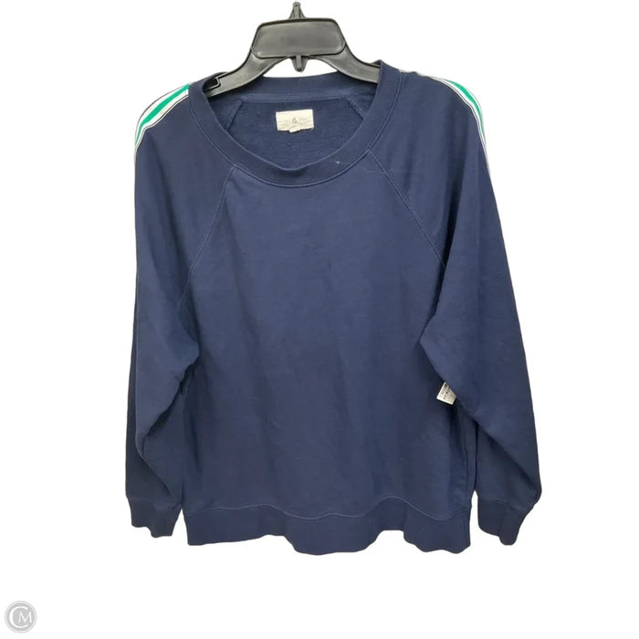 Sweatshirt Crewneck By Lou And Grey In Navy, Size: M