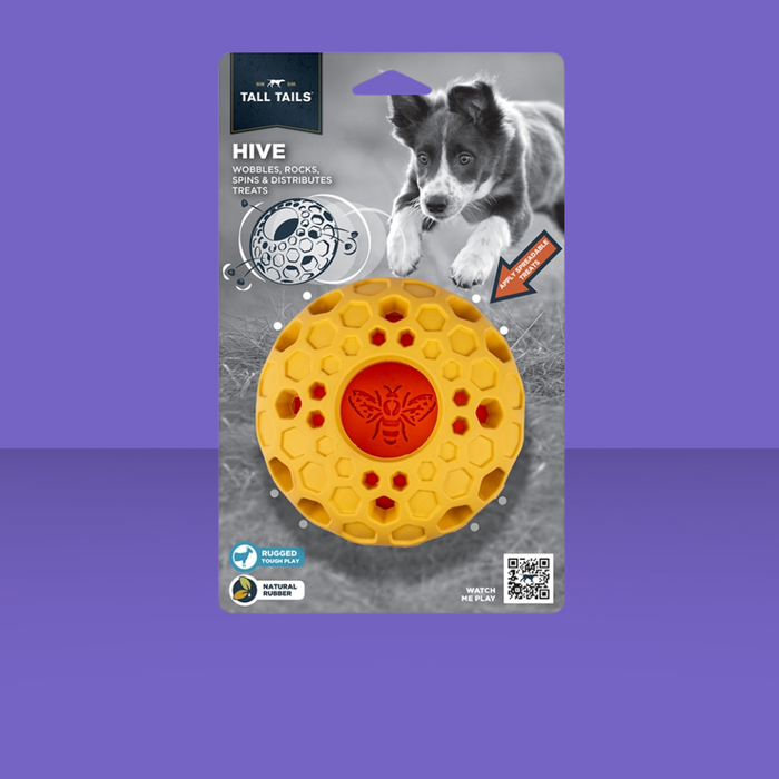 Tall Tails Enrichment Rubber Bee Hive 4"