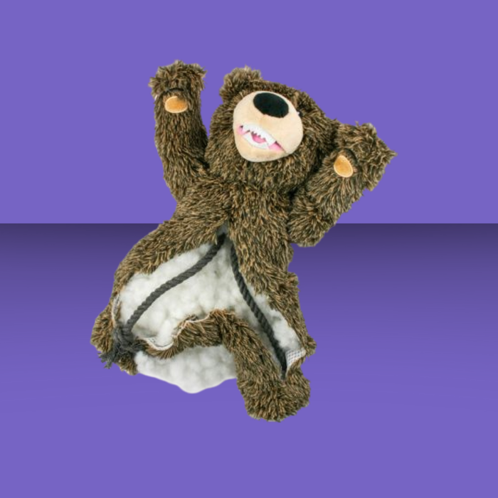 Tall Tails Plush Rope Grizzly 14"