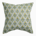 Tashkent Moss Azure Throw Pillow