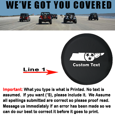 Tennessee Stars American 4x4- Personalized Spare Tire Cover - TireCoverPro
