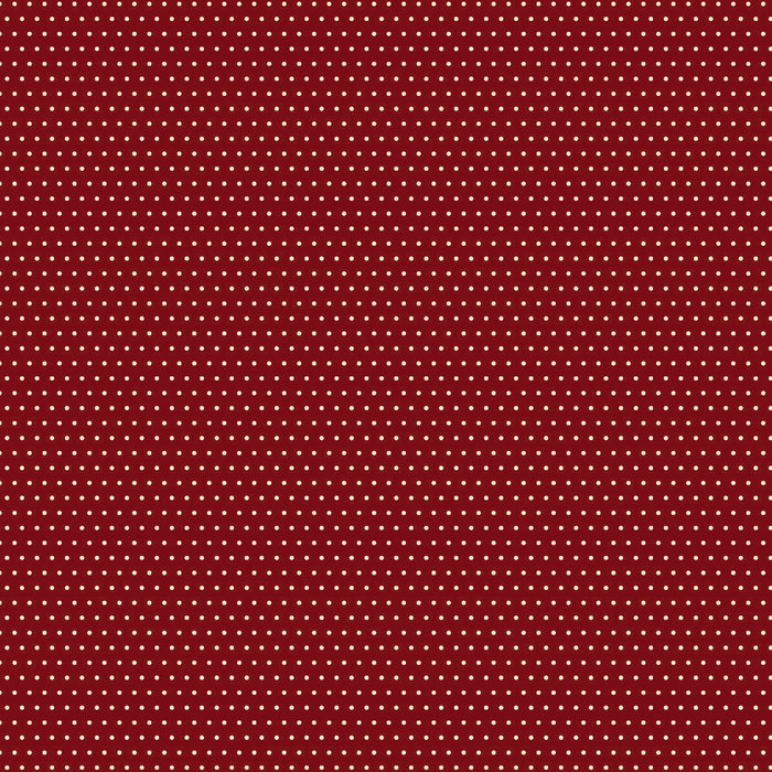 The Colour of Love 80790-6 - Spot - red cotton with uniform white dots